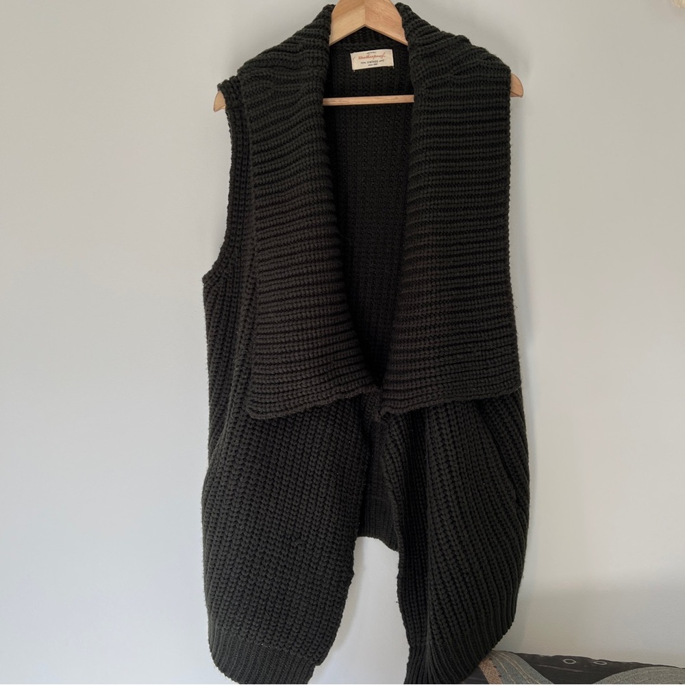 Oversized Knit Sweater Vest
